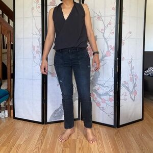 Dark faded black jeans